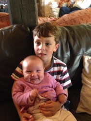 James and his little sister