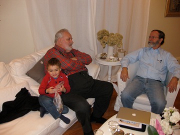 David and Luis Moreno relax together at the Hegedus homestead