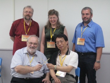 Our working group: Walter Whiteley, Margo Kondrieteva, Boris Koichu, David Tall, Ying-Hao Chun