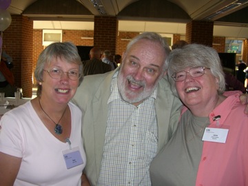 Sue and Dave with Jane Castle who used to babysit for Becki