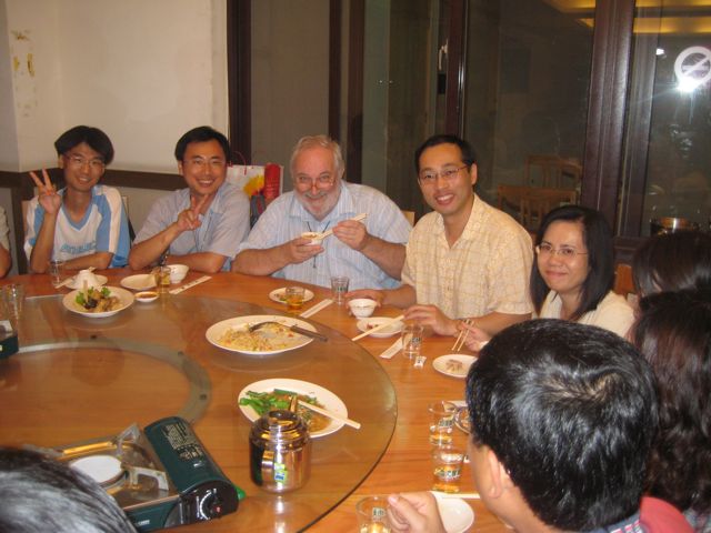 The banquet with David's academic grandchildren (Abe's graduate students)
