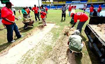Even an attempt to relay the run up over the sandy soil cannot save the game